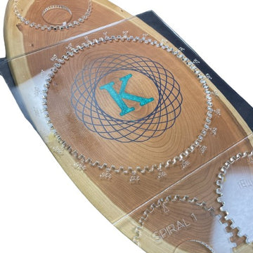 Spiral Art Template Set Acrylic Router Template