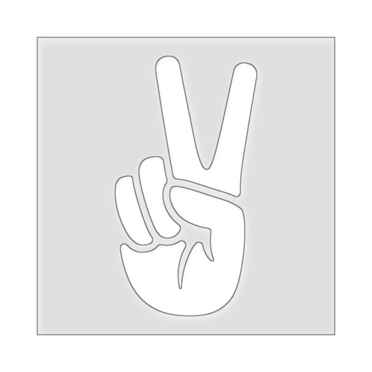 Peace Hand Acrylic Router Template