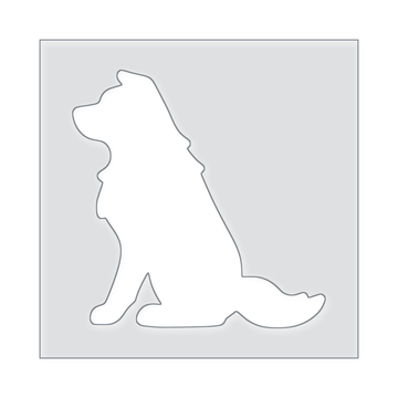 Sitting Dog Acrylic Router Template