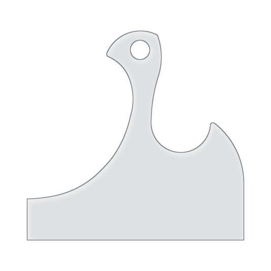 Swan Handle Acrylic Router Template