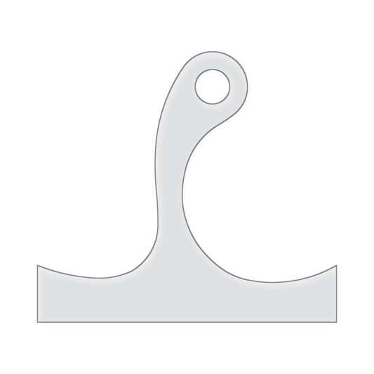 Curvy Charcuterie Board Handle Acrylic Router Template