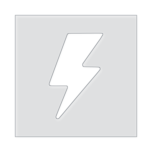Lightning Bolt Acrylic Router Template