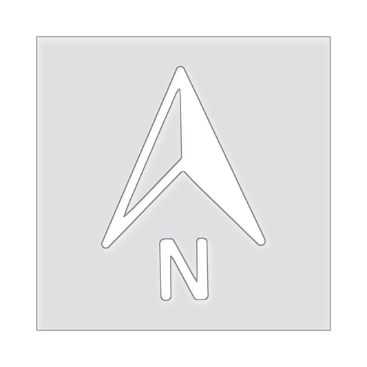 North Acrylic Router Template