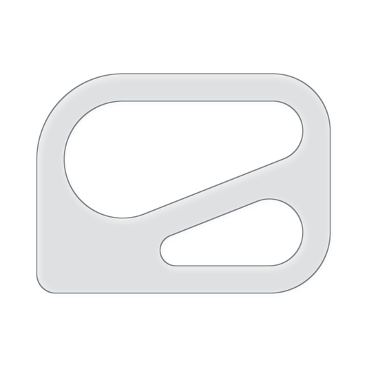 Double Flipper Charcuterie Board Handle Acrylic Router Template