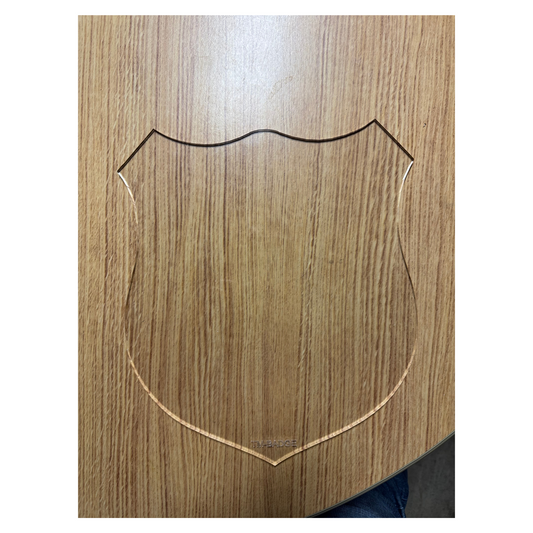 Taxidermy Badge Plaque Acrylic Router Template