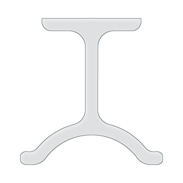 Wishbone Table Leg Router Templates