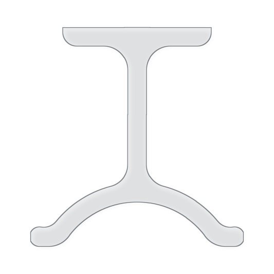 Wishbone Table Leg Router Templates