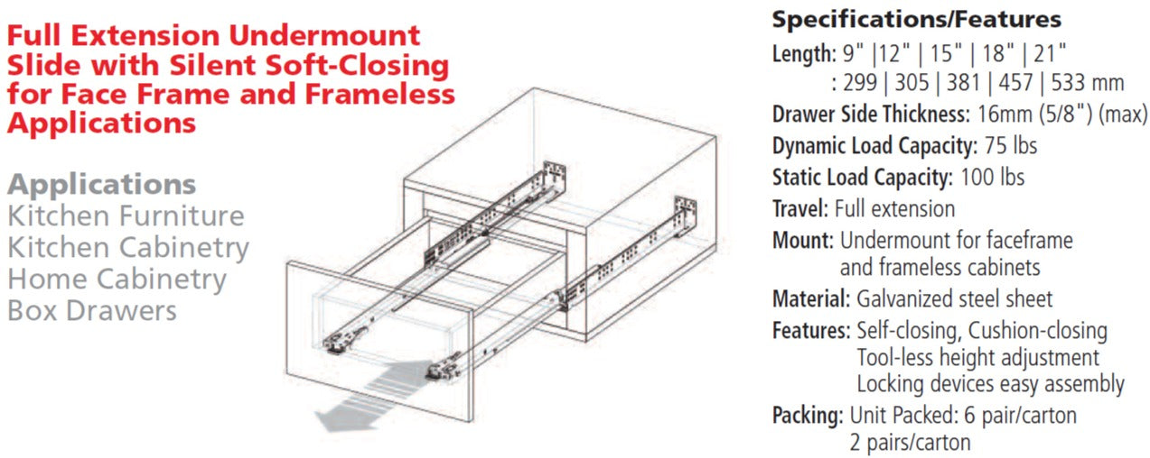 Drawer Slides & Accessories