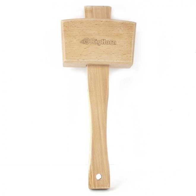 Wooden Mallet, Professional Carpenter Wooden Hammer Wood Tapping  Woodworking Tool Beech Hammer Wooden Handle (L)