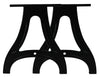 28" Cast Aluminum Table Legs (Baltic), Set of 2
