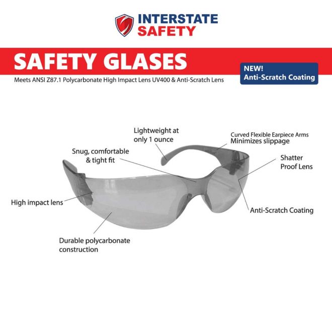 Impact Resistant Safety Glasses — Bear Hollow Supply