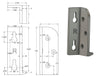 No-Mortise Corner Bed Bracket, Set of 4