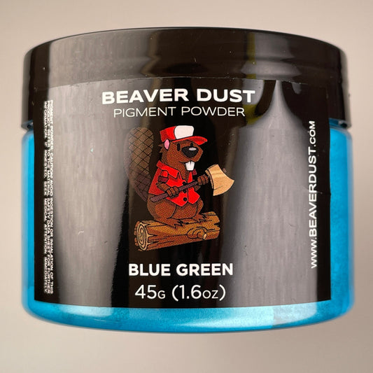 Blue Green Beaver Dust Mica Pigments