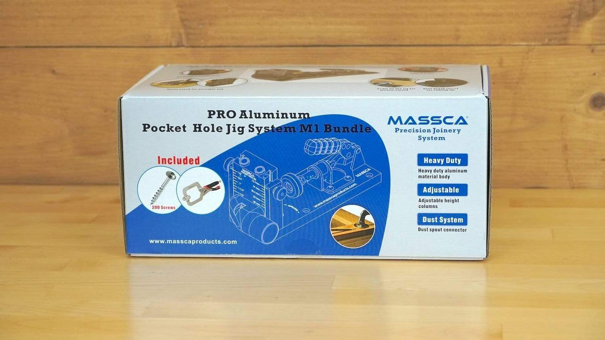 Massca Pro Aluminum Pocket Hole Jig System M1 | Bundle #2