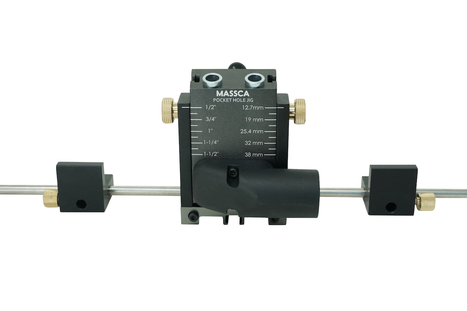 Massca Pro Aluminum Pocket Hole Jig System M2 | Adjustable & Easy to Use Joinery Woodworking Tool For DIY Carpentry Projects