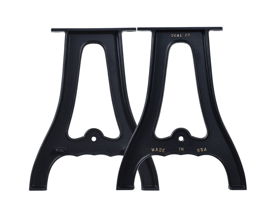22" Cast Aluminum Table Legs (Sutton), Set of 2