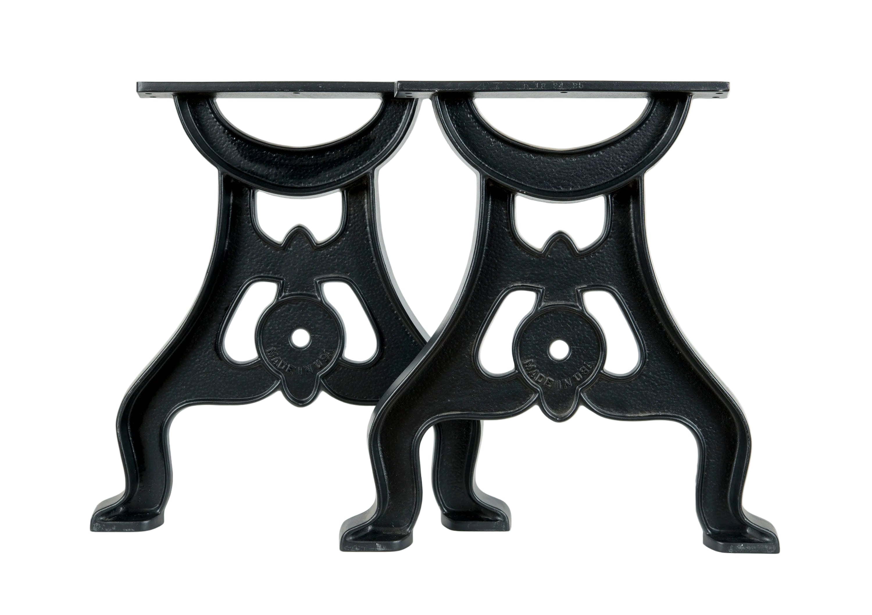 25" Cast AluminumCast Iron Table Legs (Maxwell), Set of 2