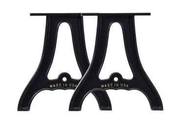 16" Cast Aluminum Bench or Coffee Table Legs (Sutton), Set of 2