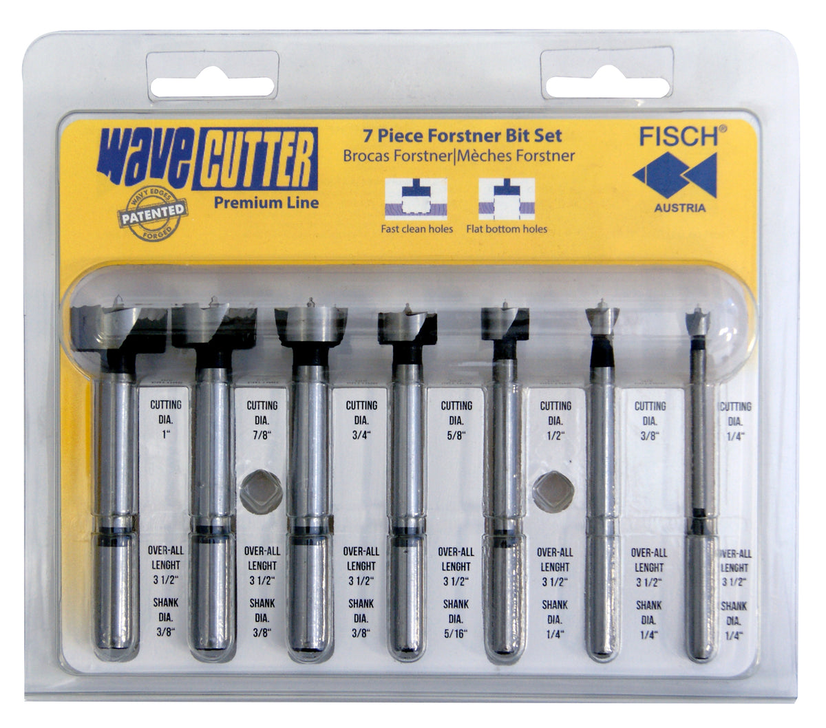 Wave Router Cutter Wave Cutter 7-Pc Set In Blister Pack – Bear Hollow Supply