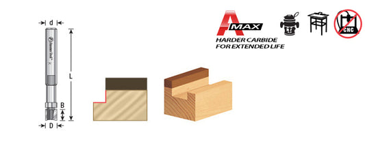 47222-S Amana Tool Miniature Flush Trim Plunge Bit