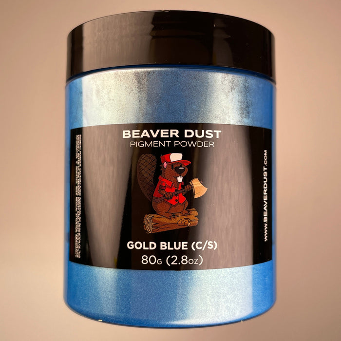 Gold Blue (Color Shift) Beaver Dust Mica Pigments