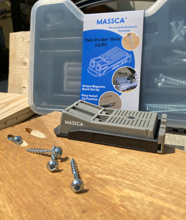 Massca Products X0023NLS7H Twin Pocket Hole Jig Kit