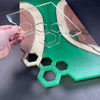 Hexagon Charcuterie Board Handle Acrylic Router Template
