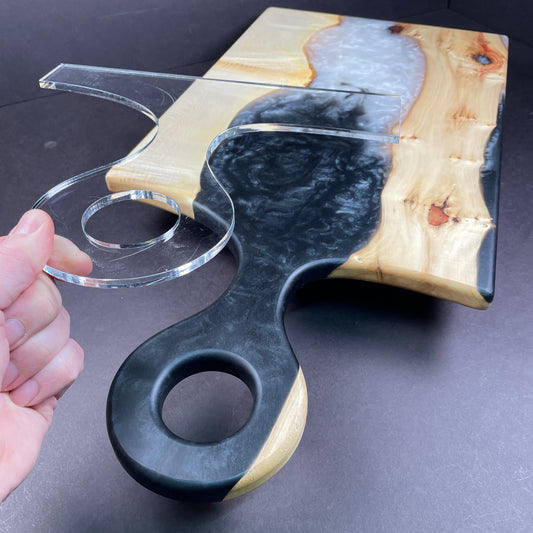 Lollipop Charcuterie Board Handle Acrylic Router Template