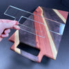 Modern Rectangle Charcuterie Board Handle Acrylic Router Template