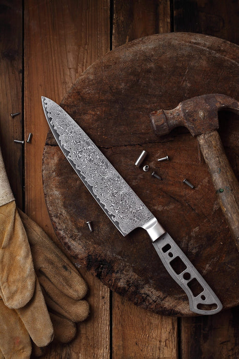 AUS-10 DAMASCUS 8-IN GYUTO CHEF KNIFE BLANK
