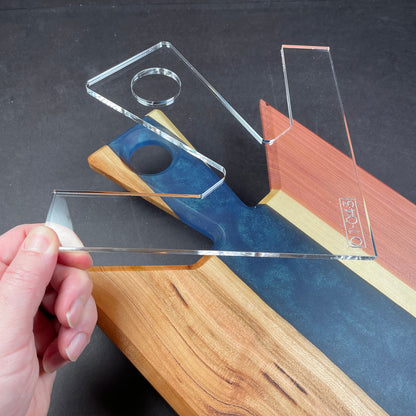 Geometric Corner Charcuterie Board Handle Acrylic Router Template ...