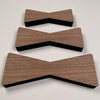 Walnut Bow Tie Single Inlay For Bow Tie Acrylic Router Templates ( Small, Medium,Large )