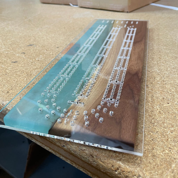 Cribbage Board Acrylic Router Template