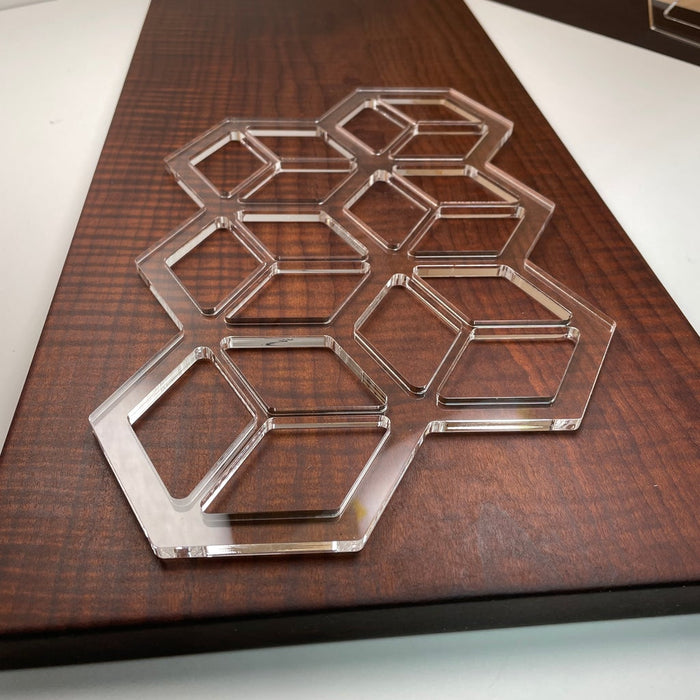 3D Squares Acrylic Router Template
