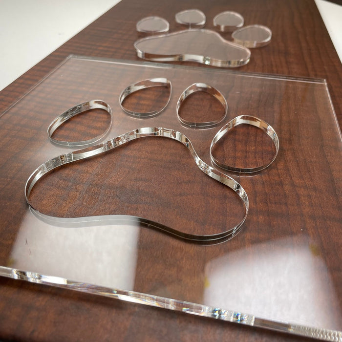Paw Print Acrylic Router Template