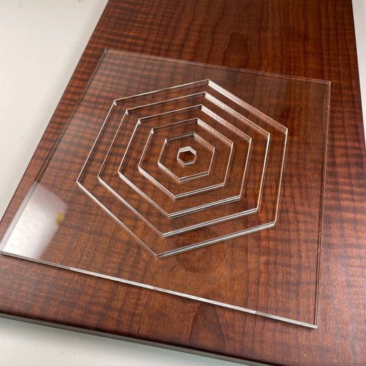 Multi Hexagon Acrylic Router Template
