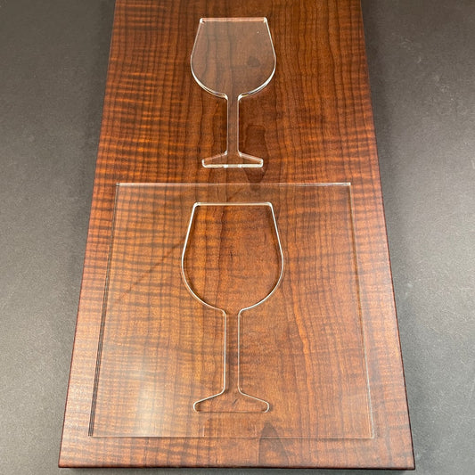 Wine Glass Acrylic Router Template