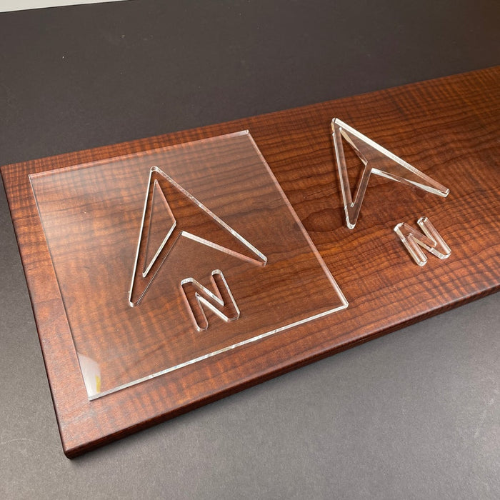 North Acrylic Router Template