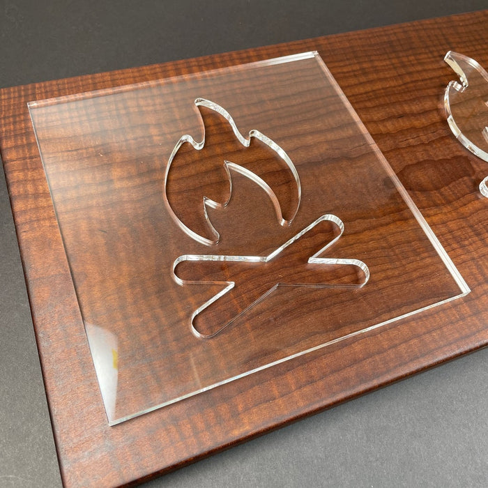 Camp Fire Acrylic Router Template