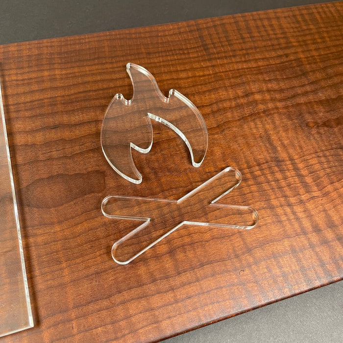 Camp Fire Acrylic Router Template
