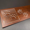 Double Paw Prints Acrylic Router Template