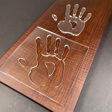 Hand Print Acrylic Router Template