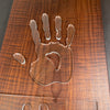 Hand Print Acrylic Router Template