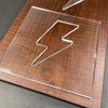 Lightning Bolt Acrylic Router Template