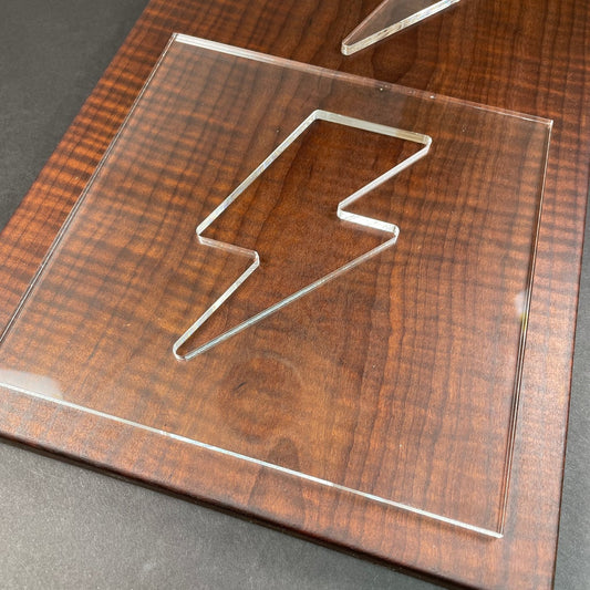 Lightning Bolt Acrylic Router Template
