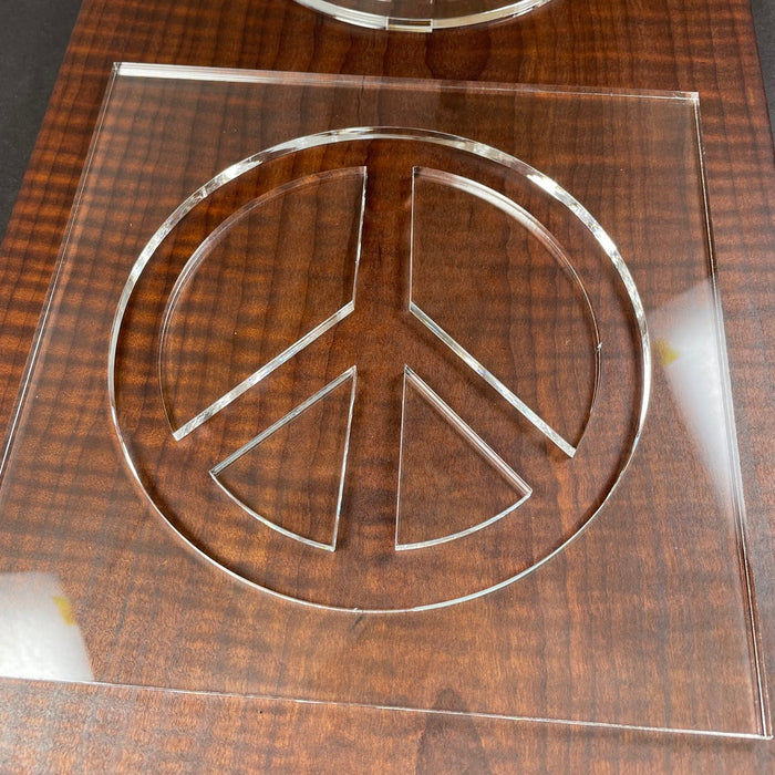 Peace Icon Acrylic Router Template