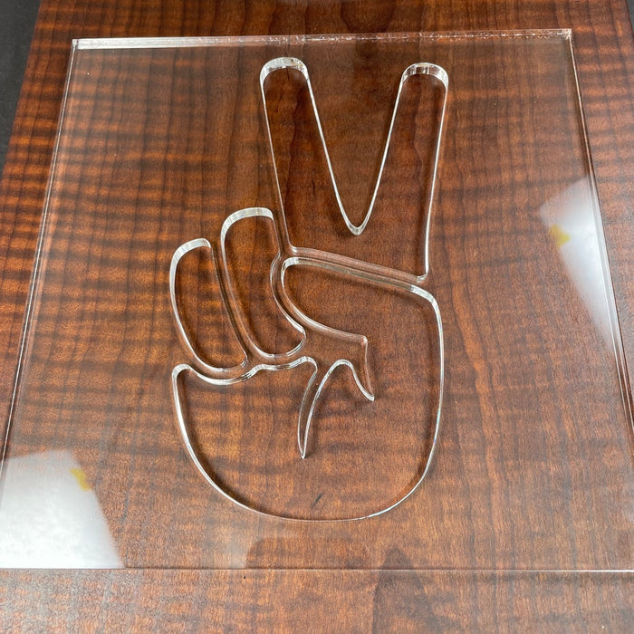 Peace Hand Acrylic Router Template