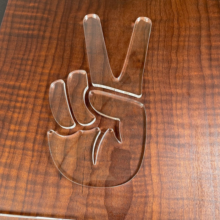 Peace Hand Acrylic Router Template