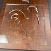Rooster Acrylic Router Template