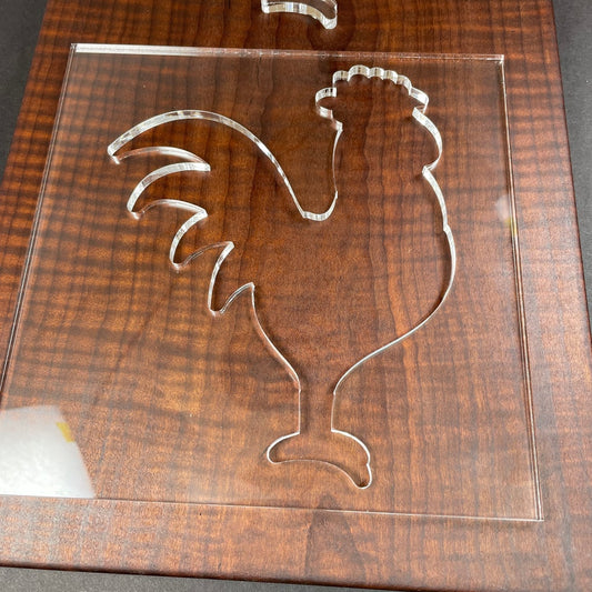 Rooster Acrylic Router Template
